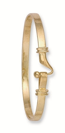  9ct Gold Hook Style Ladies Bangle