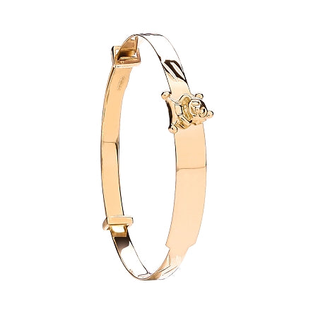  9ct Gold Expandable Teddy Baby Bangle