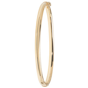  9ct Gold Plain Ladies Bangle