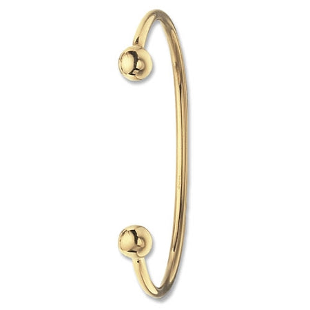  9ct Gold Solid Ladies Torque Bangle