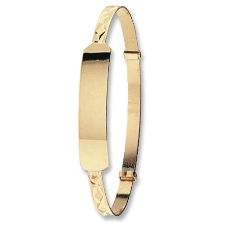 9ct Gold Expandable Baby ID Bangle