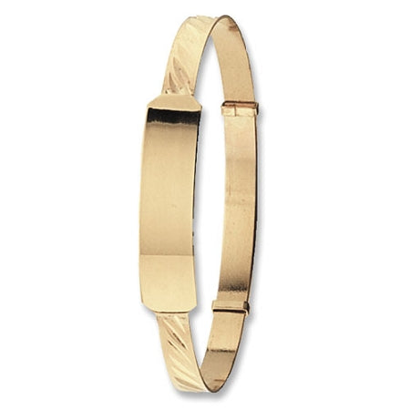 9ct Gold Expandable Baby ID Bangle