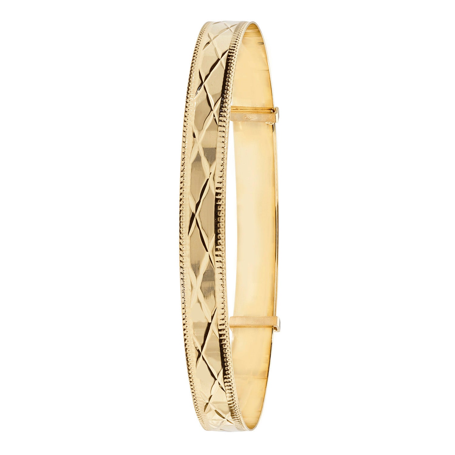 9ct Gold Ladies Expandable Bangle