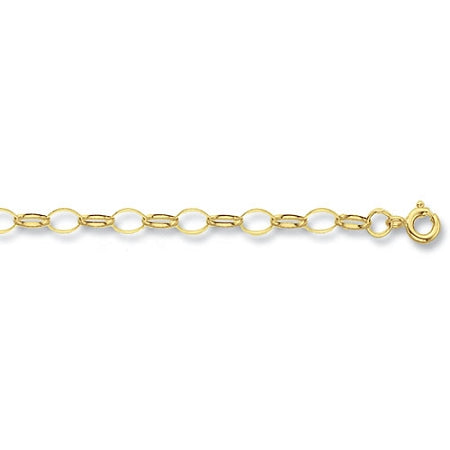 9ct Gold 18" Oval Belcher Chain