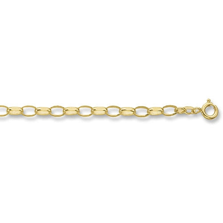 9ct Gold 20" Faceted Belcher Chain