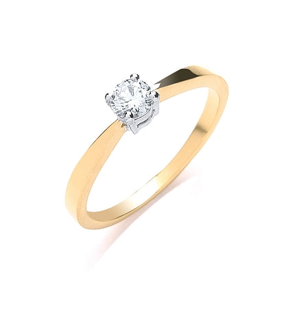 9ct Gold Diamond Engagement Ring