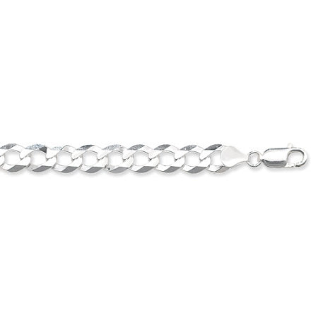 Sterling Silver Gents  Flat Open Curb Bracelet