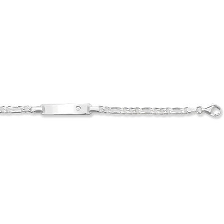 Sterling Silver Babies Id Bracelet