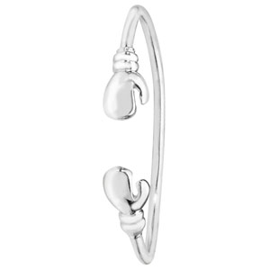 Sterling Silver Baby boxing Gloves Bangle