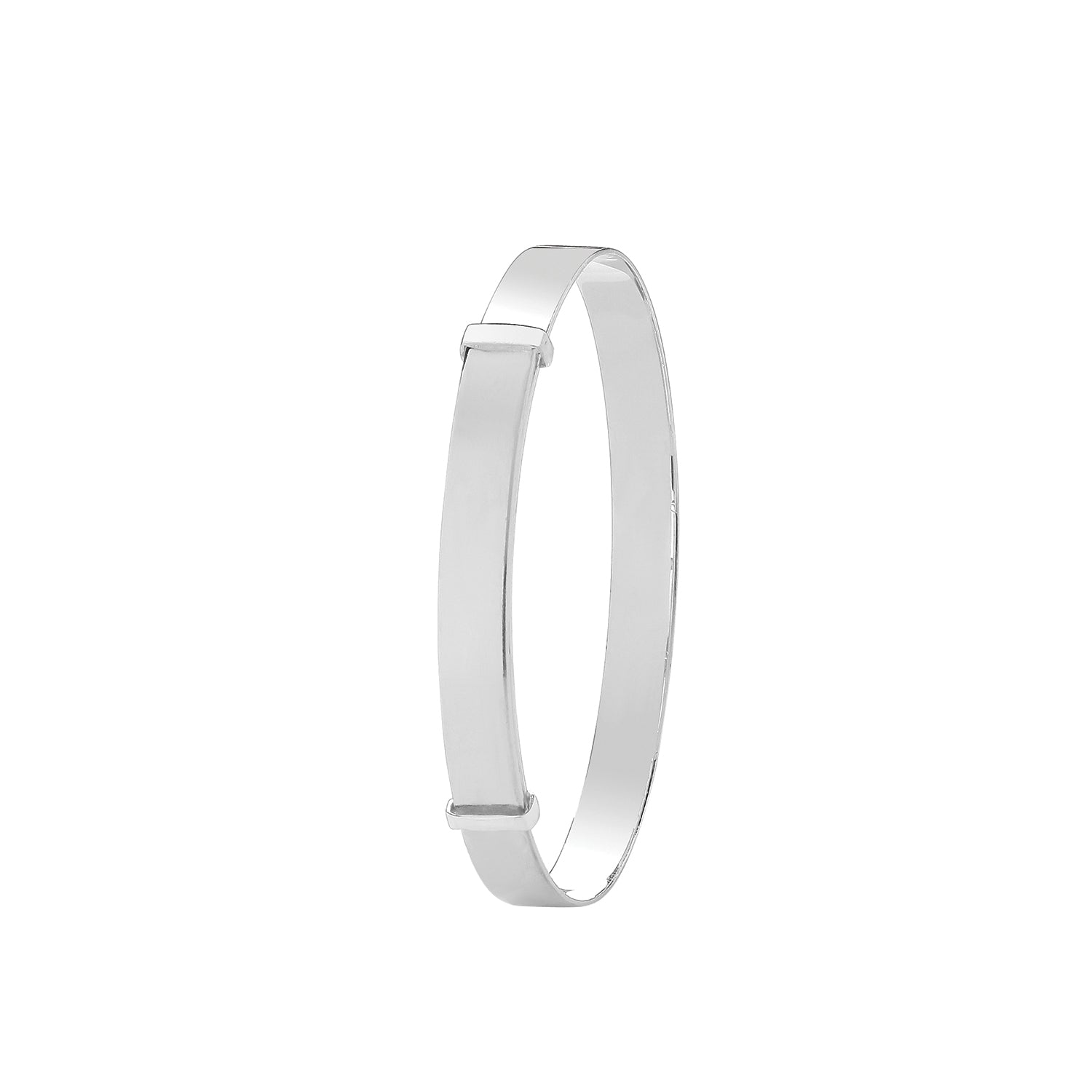 Sterling Silver Plain Expandable Baby Bangle