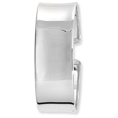 Sterling Silver Ladies Oval Cuff Bangle