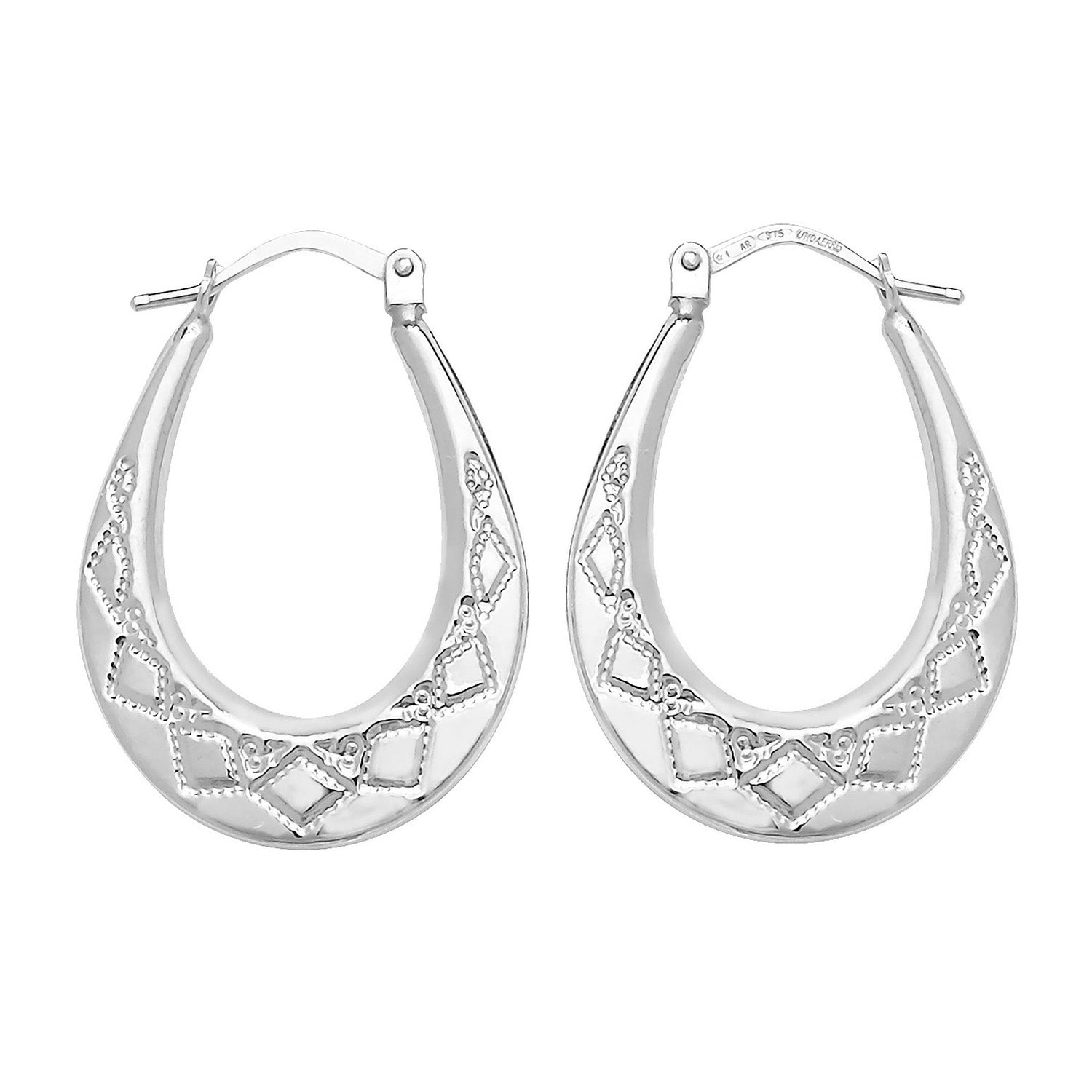 Sterling Silver Creole Earrings