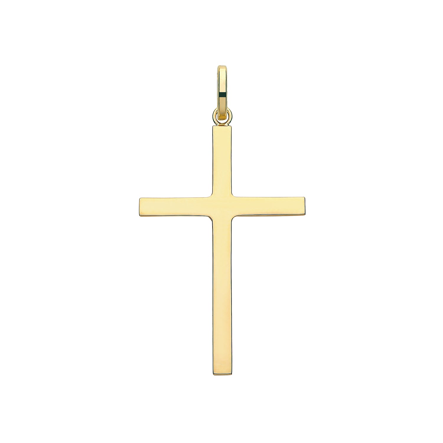 9ct Gold Plain Cross Pendant