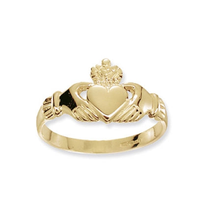 9ct Gold Ladies Claddagh Ring