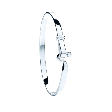 Sterling Silver Hook Design Ladies Bangle