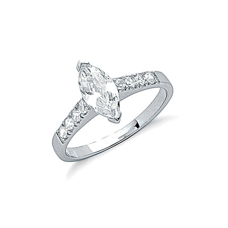 Sterling silver Ladies Cubic Zirconia Ring