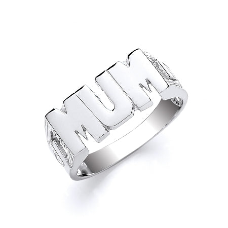 Sterling Silver 'MUM' Ring